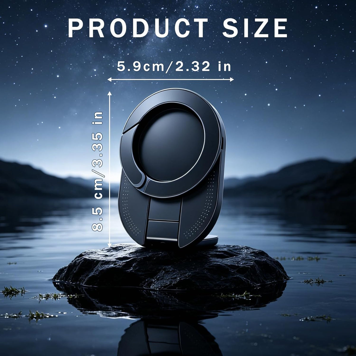Unidock Ulanzi (Original) MagSafe Suction Phone Mount – 360° Rotating Magnetic Stand & Car Mount for iPhone & Android