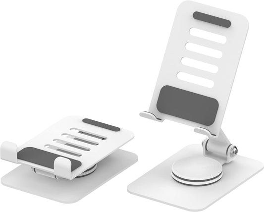 Unidock 360° Rotating Foldable Phone & Tablet Stand – Adjustable Metal Desk Holder for Mobile, iPhone & iPad