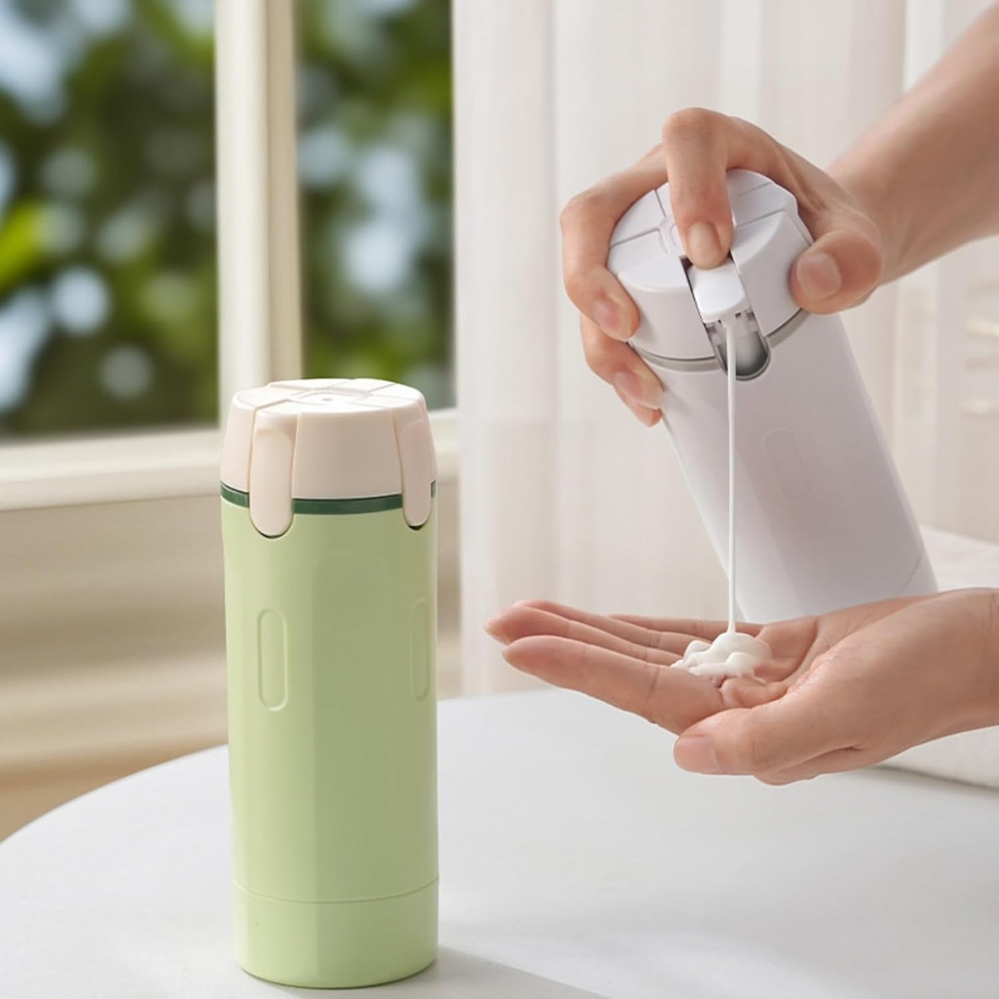 UNIDOCK 4-in-1 Travel Bottle Dispenser (30ML x4) – Leak-Proof, TSA Approved, Compact Toiletry Organizer for Shampoo, Lotion & More