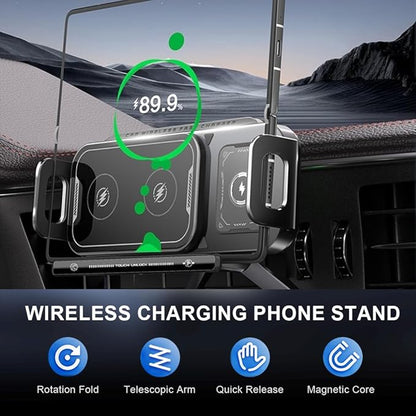 UNIDOCK Drift Auto-Rotating Wireless Car Charger Mount