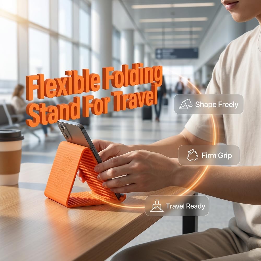 UNIDOCK Ultimate 360° Flexible Stand – Aerospace Aluminum Build, Anti-Slip Grip, Portable & Multi-Device Compatible