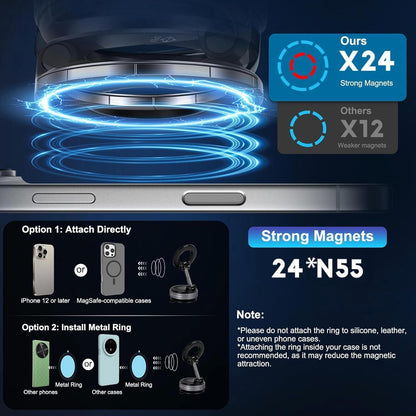 UNIDOCK Maglock Pro Vacuum Magnetic Car Phone Holder 360° (For All Devices)