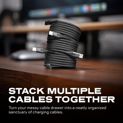 UNIDOCK MagStack Pro – 100W Magnetic Fast Charging Cable (3FT) (Black)