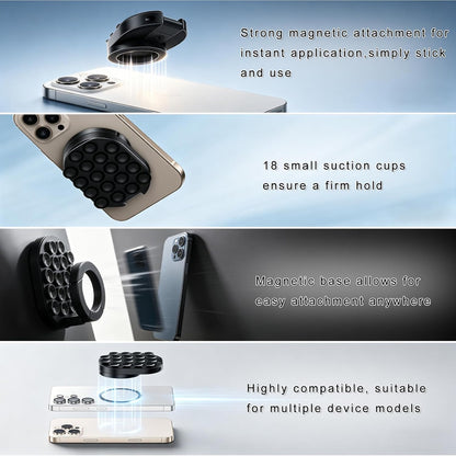 Unidock Ulanzi (Original) MagSafe Suction Phone Mount – 360° Rotating Magnetic Stand & Car Mount for iPhone & Android
