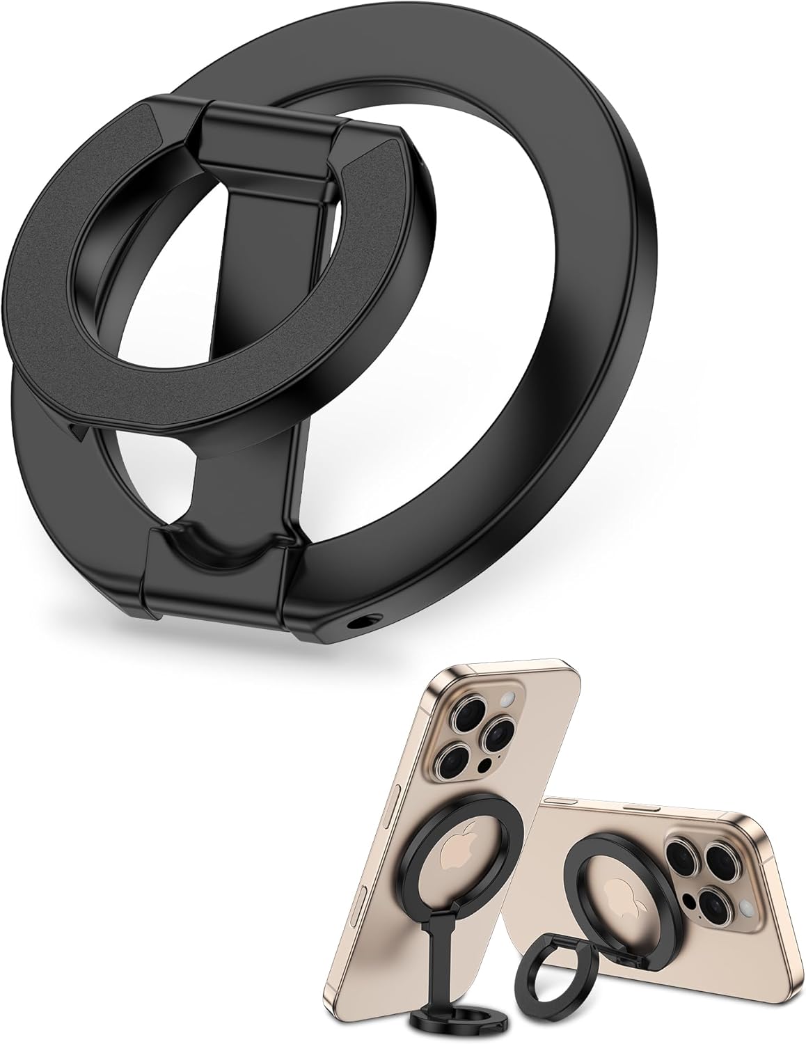 UNIDOCK MagSafe Magnetic Ring Holder – 360° Rotatable Phone Grip & Dual-Sided Strong Magnet Stand