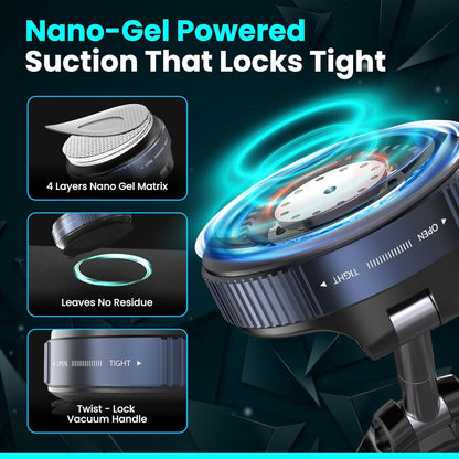 UNIDOCK Maglock Pro Vacuum Magnetic Car Phone Holder 360° (For All Devices)