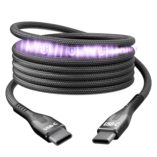 UNIDOCK MagStack Pro – 100W Magnetic Fast Charging Cable (3FT) (Black)