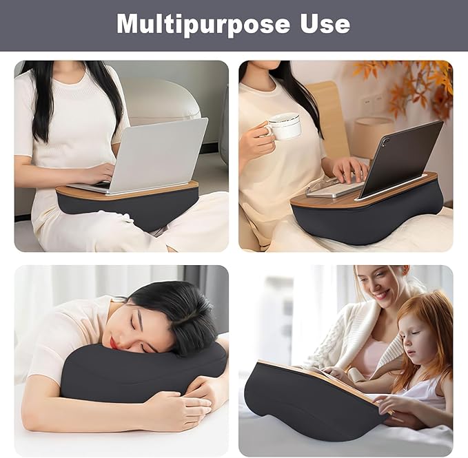 UNIDOCK Muted Grey LapDesk for Laptop Users