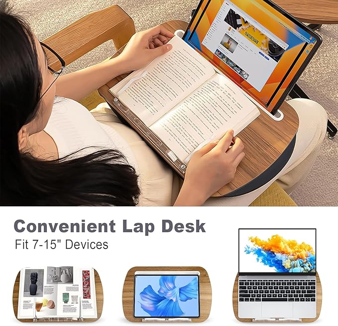 UNIDOCK Muted Grey LapDesk for Laptop Users